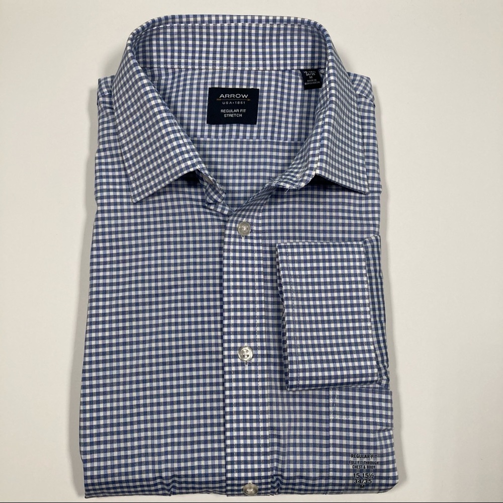 Arrow 15-15.5, 34/35 Regular Fit Dress Shirt NWT